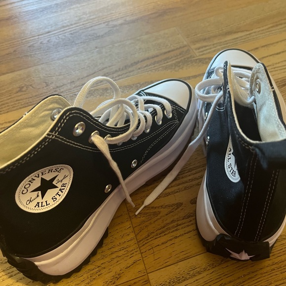 Converse Run Star Hike High Black/white- Women’s 8.5 - Picture 3 of 5